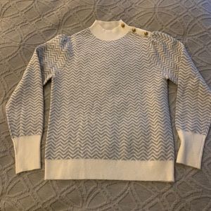 Wool mock turtleneck sweater